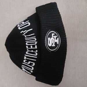New Era San Francisco 49ers Inspire Change  Black Beanie. Used Sparingly.